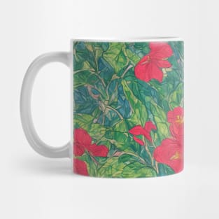 Radiant Gumamela Blossom Pattern Mug